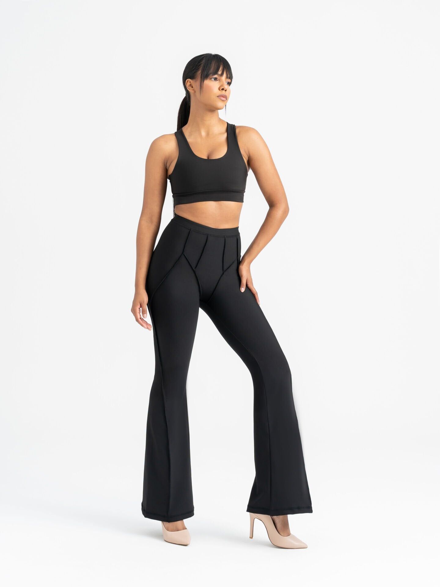 1265 Flare Fit Spanish Leggings Black Color