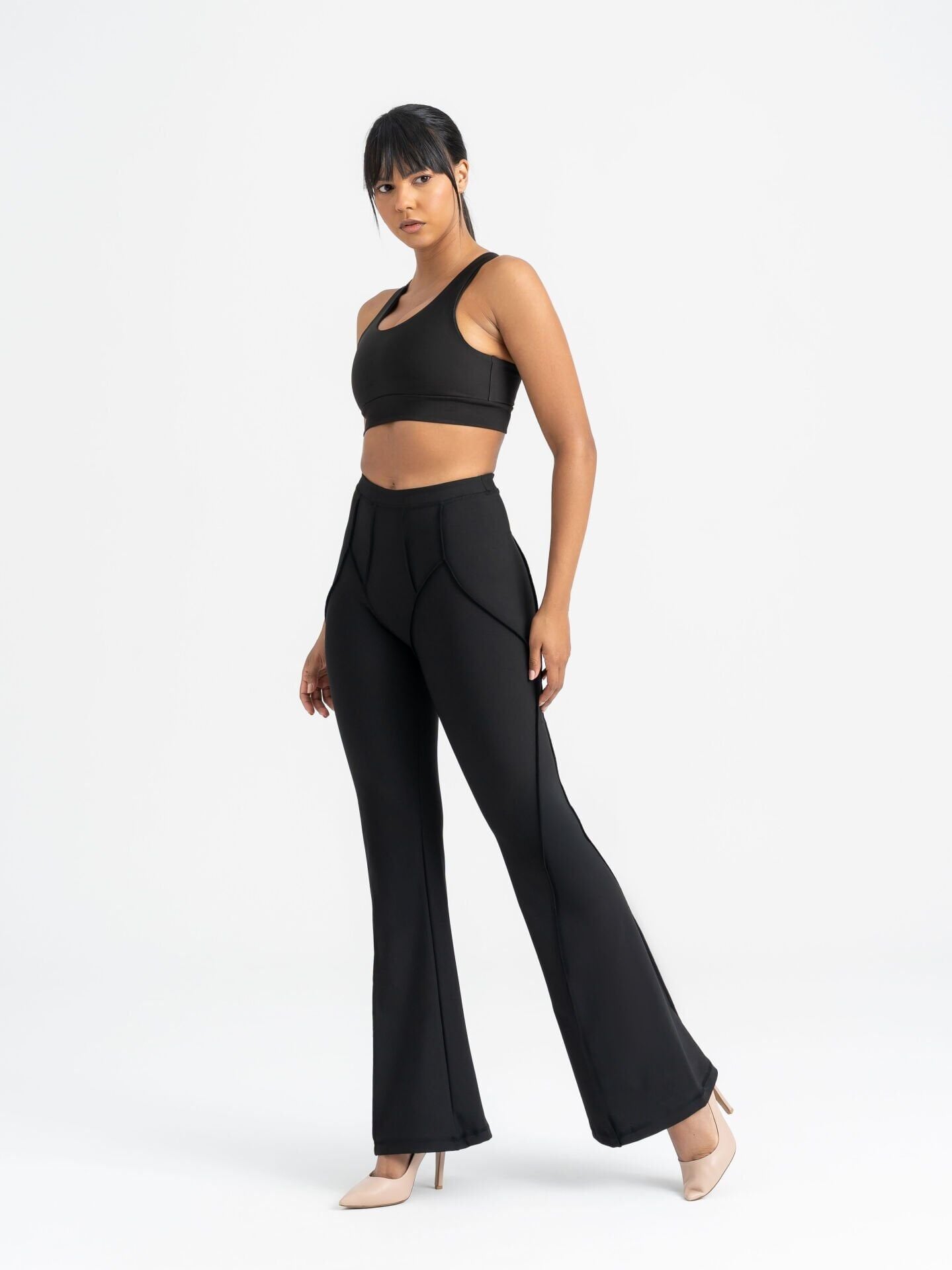 1265 Flare Fit Spanish Leggings Black Color