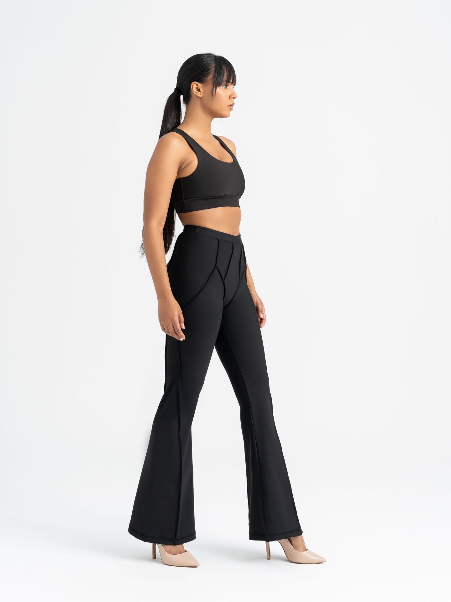 1265 Flare Fit Spanish Leggings Black Color