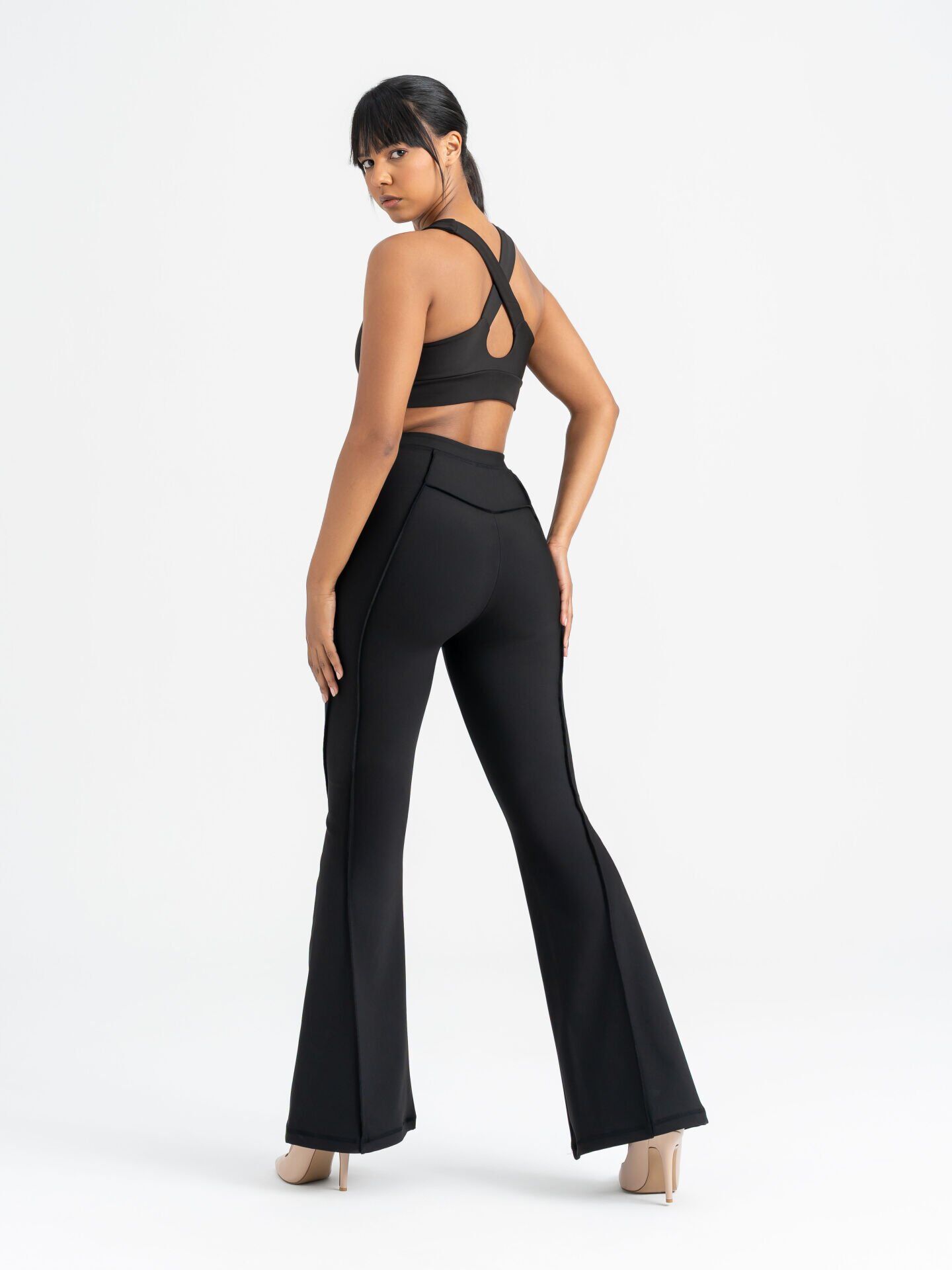 1265 Flare Fit Spanish Leggings Black Color