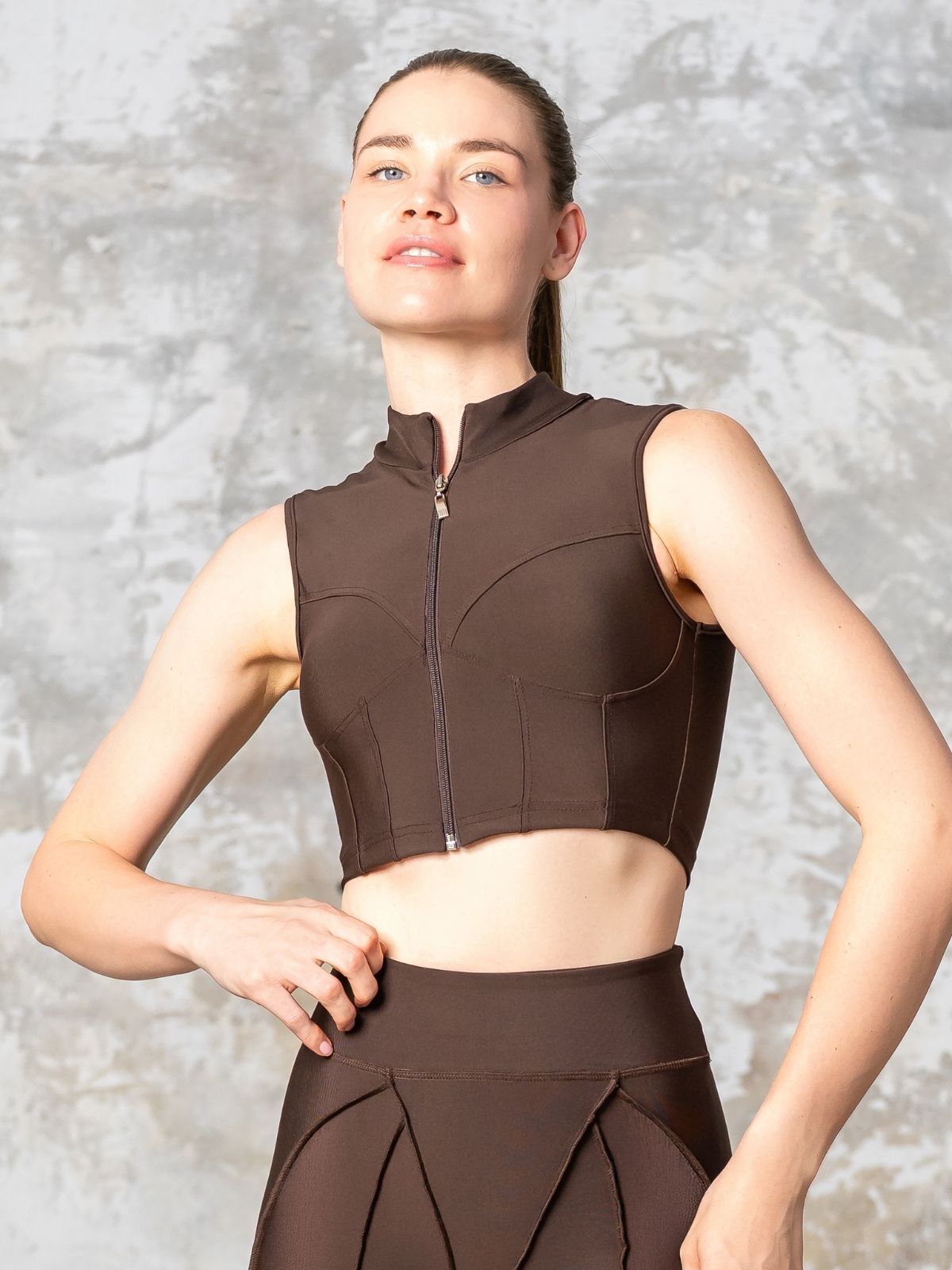 541 Sculpt Line Spor Bra - Brown Color