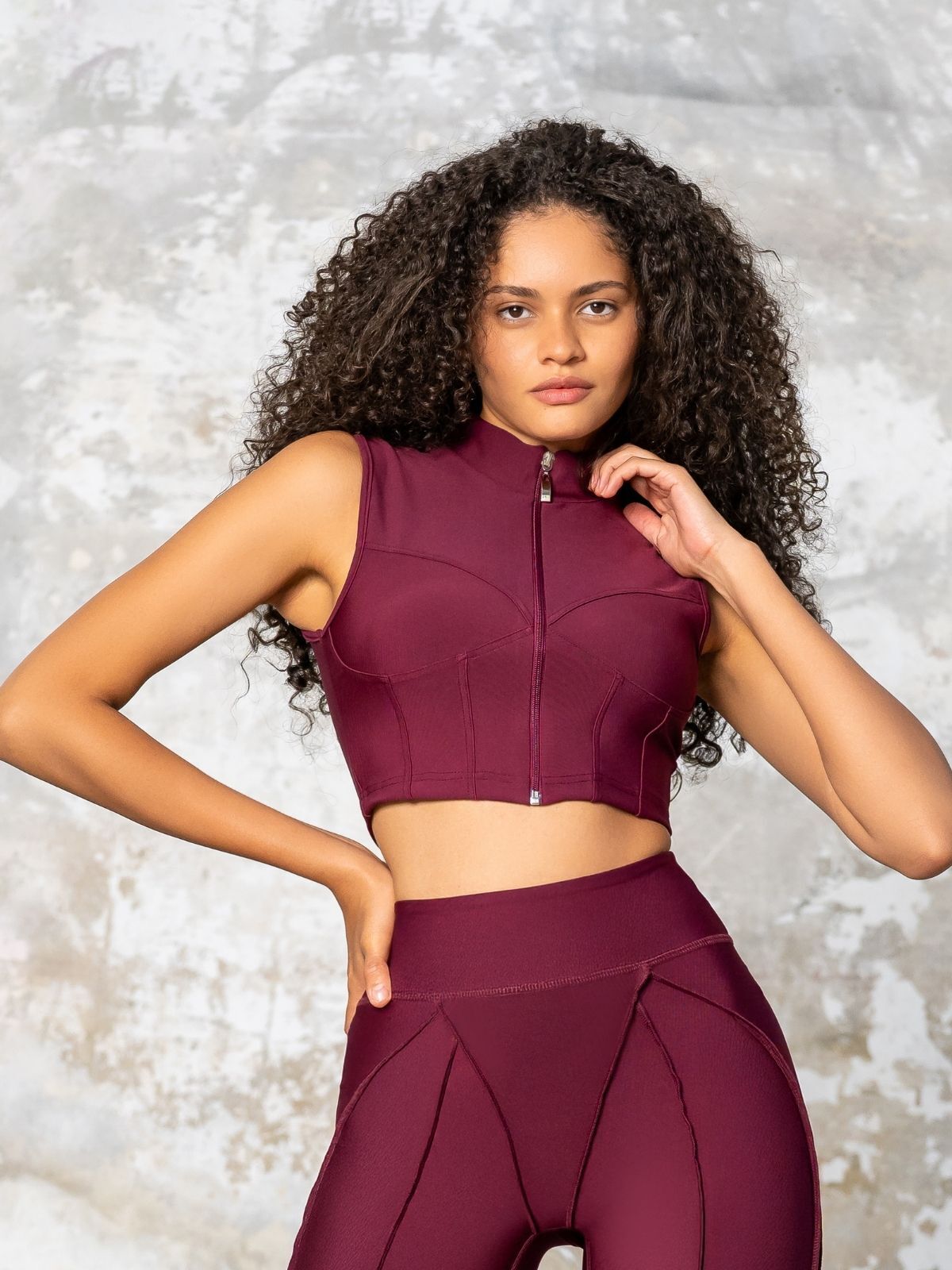 538 Sculpt Line Spor Bra - Damson Color