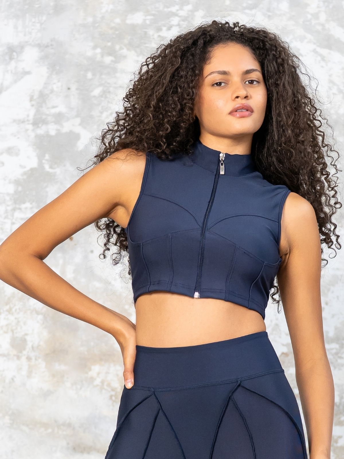 542 Sculpt Line Spor Bra -  Navy Blue Color