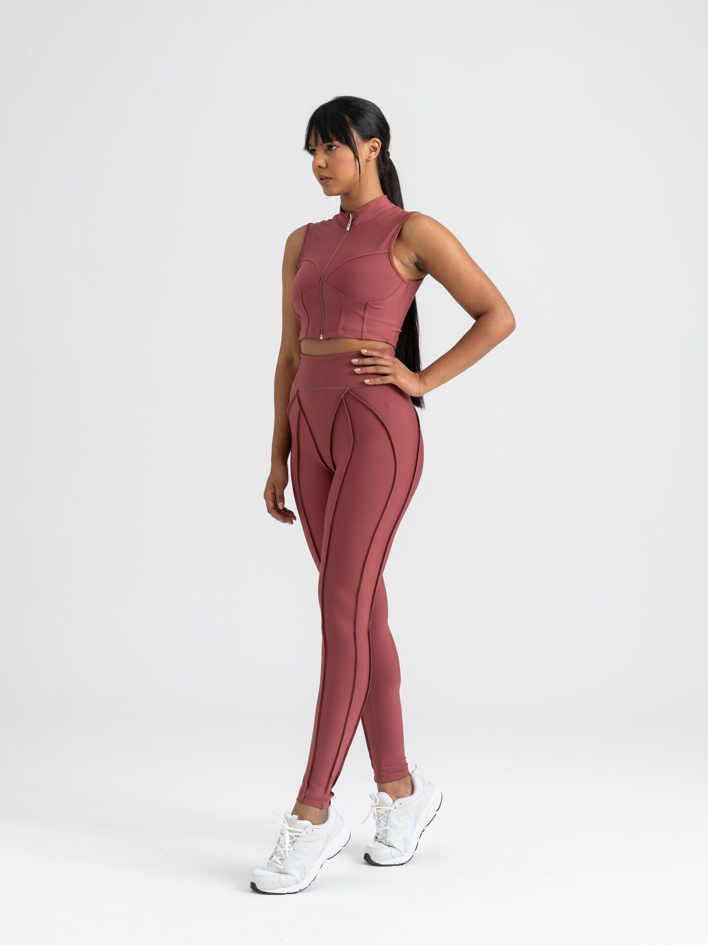 545 Sculpt Line Spor Leggings Rose Color