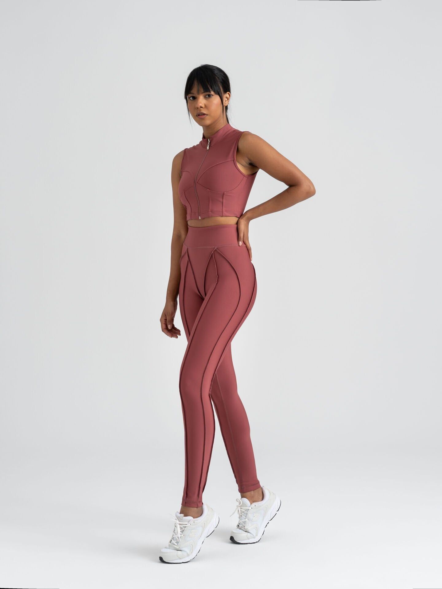 545 Sculpt Line Spor Leggings Rose Color
