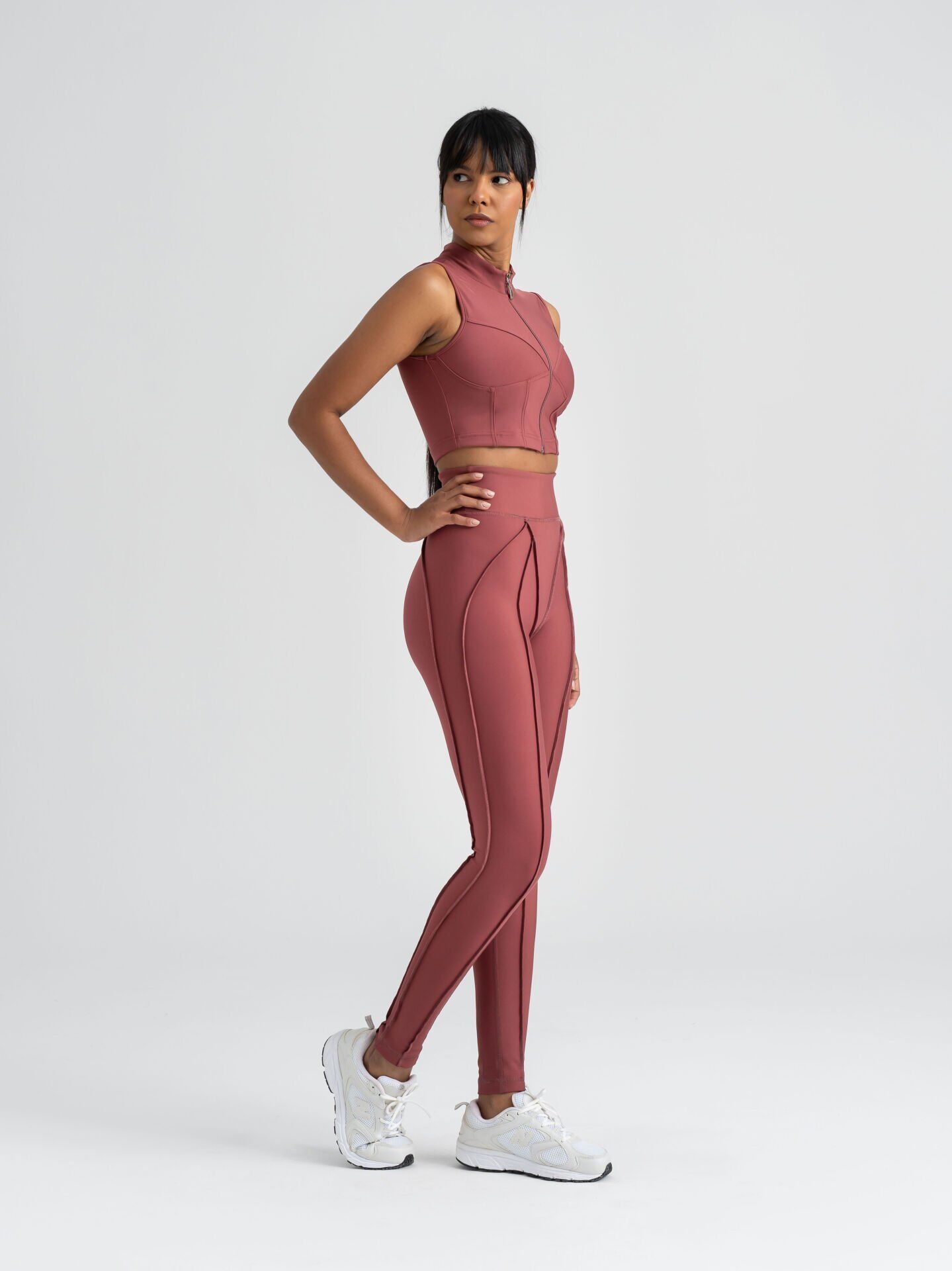 545 Sculpt Line Spor Leggings Rose Color