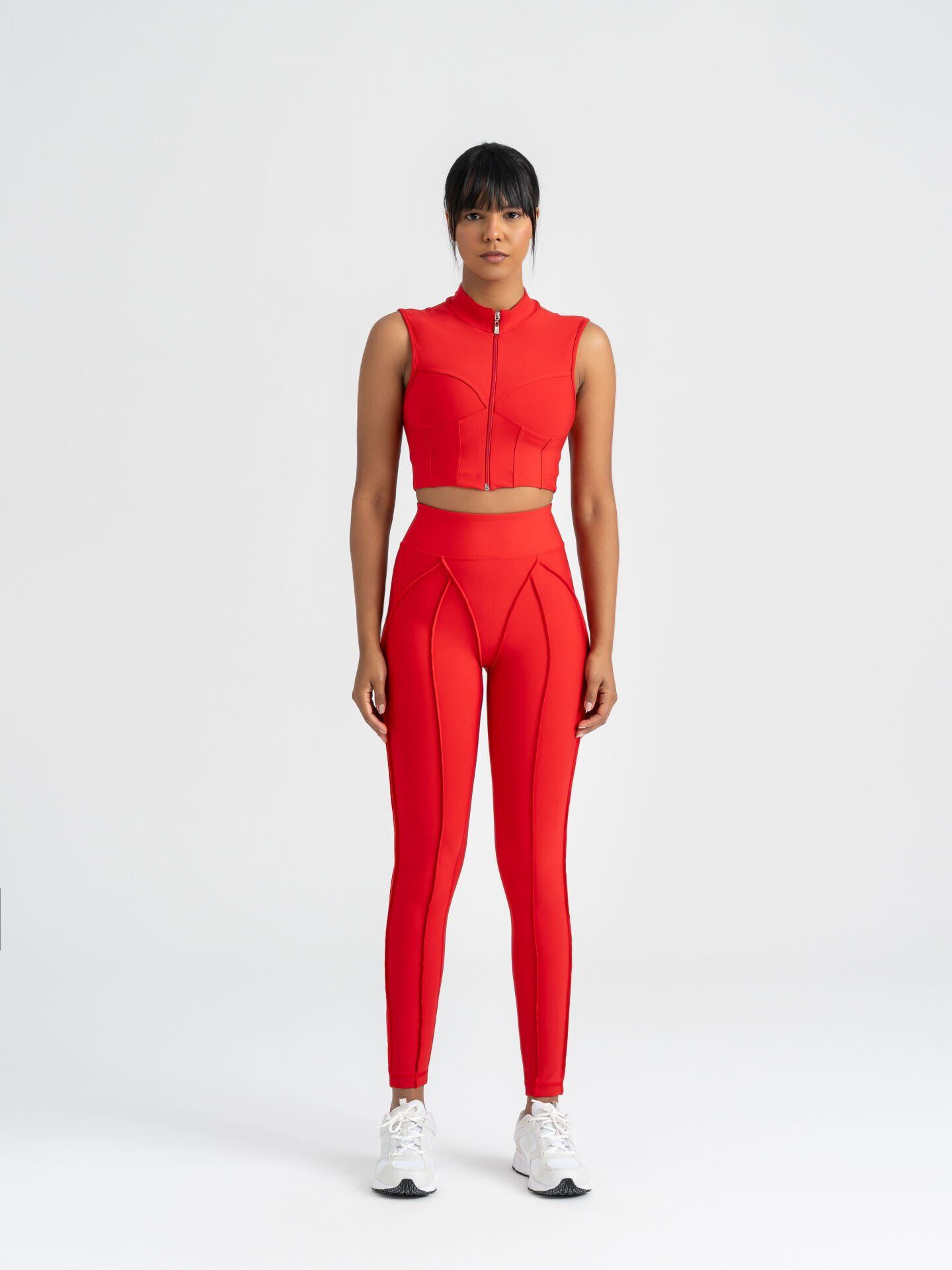 548 Sculpt Line Spor Leggings Red Color
