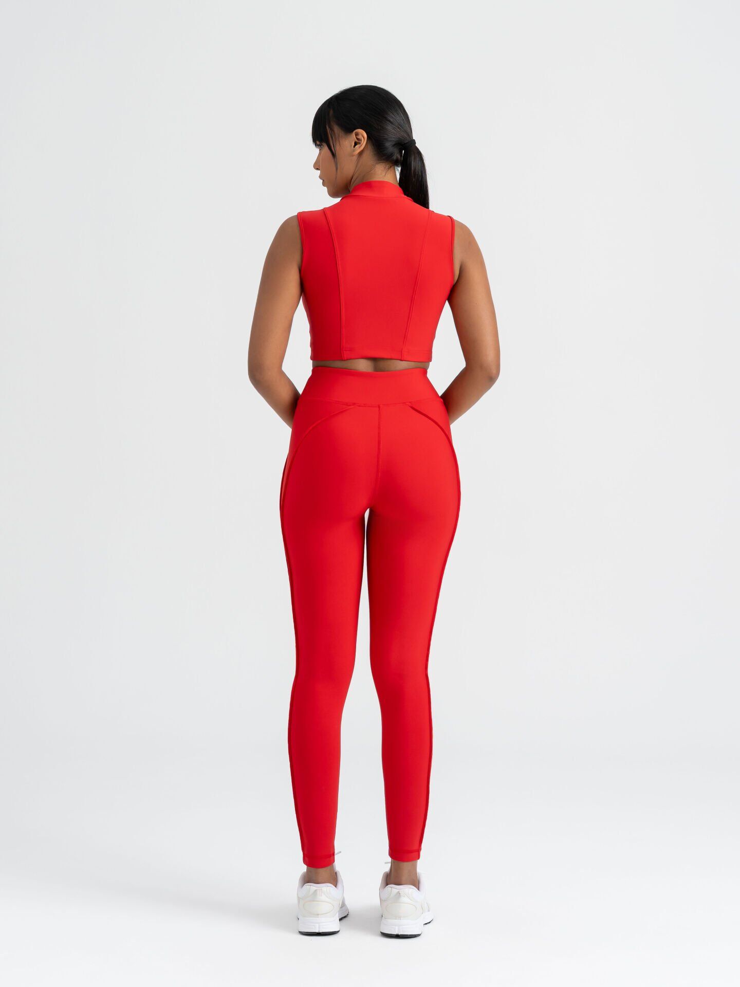 548 Sculpt Line Spor Leggings Red Color