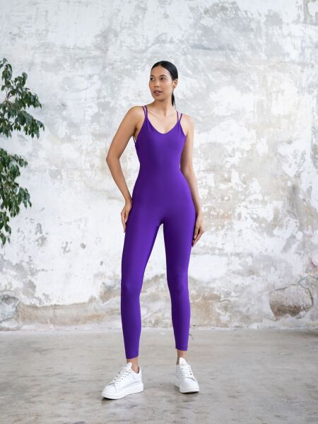 1203 Oslo Jumpsuit Purple Color