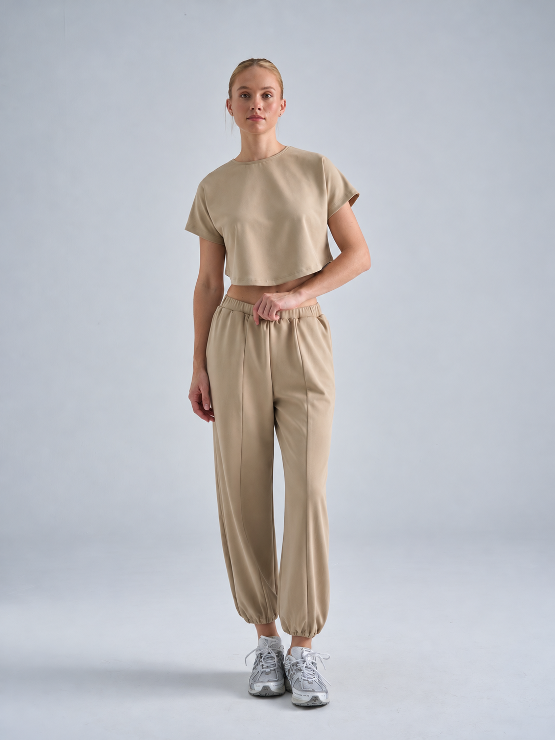 621 Balloon Pants Water Beige Color