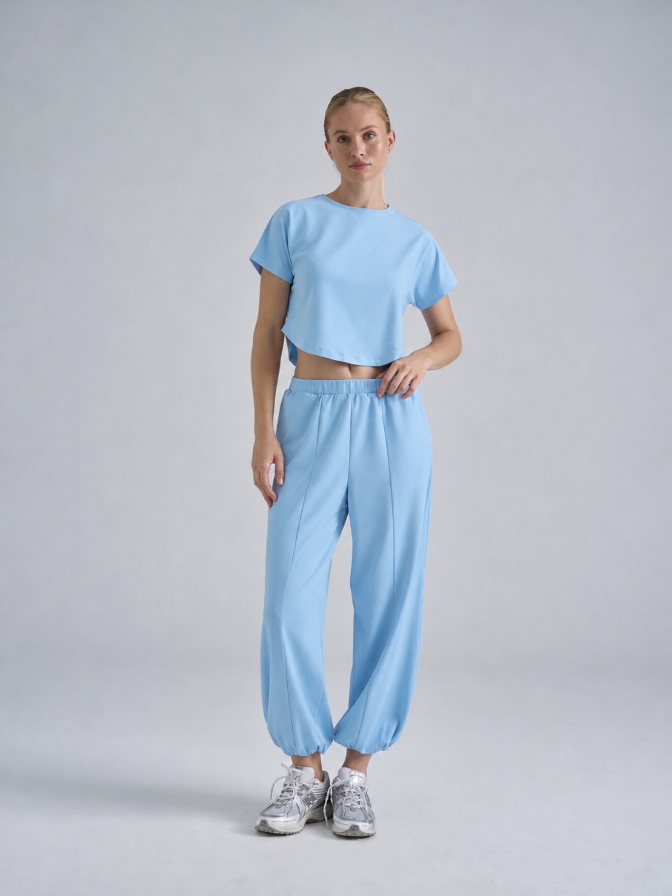 617 Balloon Pants Baby Blue Color