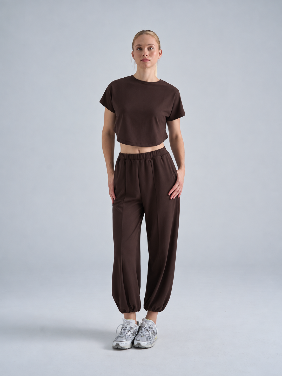 612 Balloon Pants Brown Color