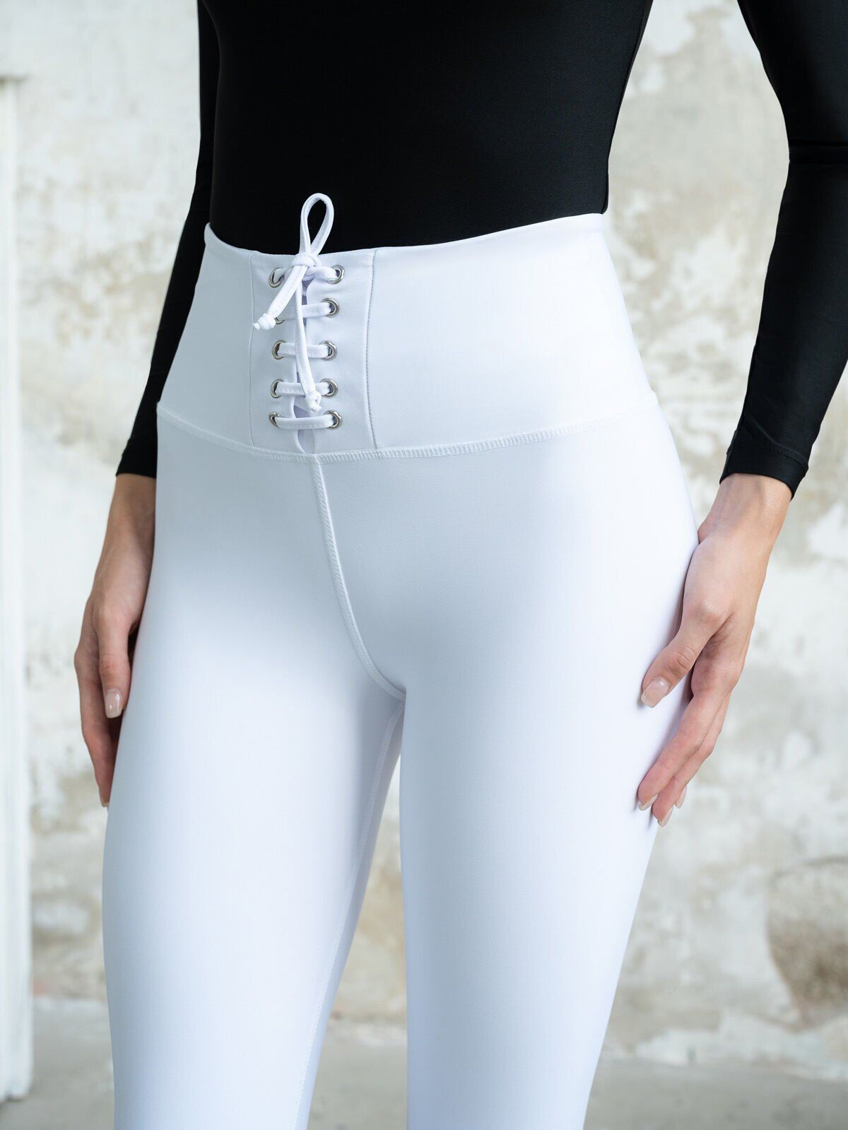 217 Extra High Waist Leggings White Color