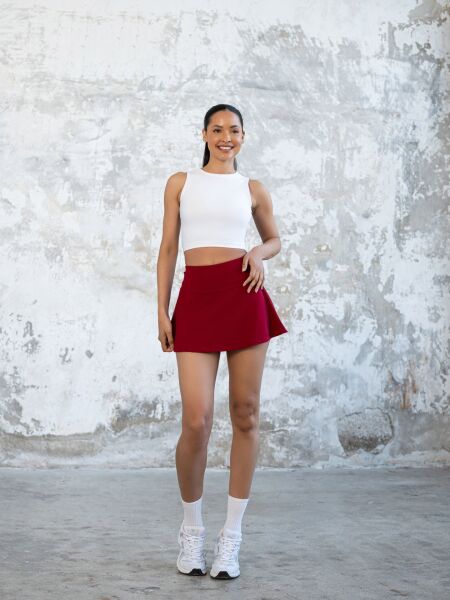484 Tennis Skirt Bordeaux coloured