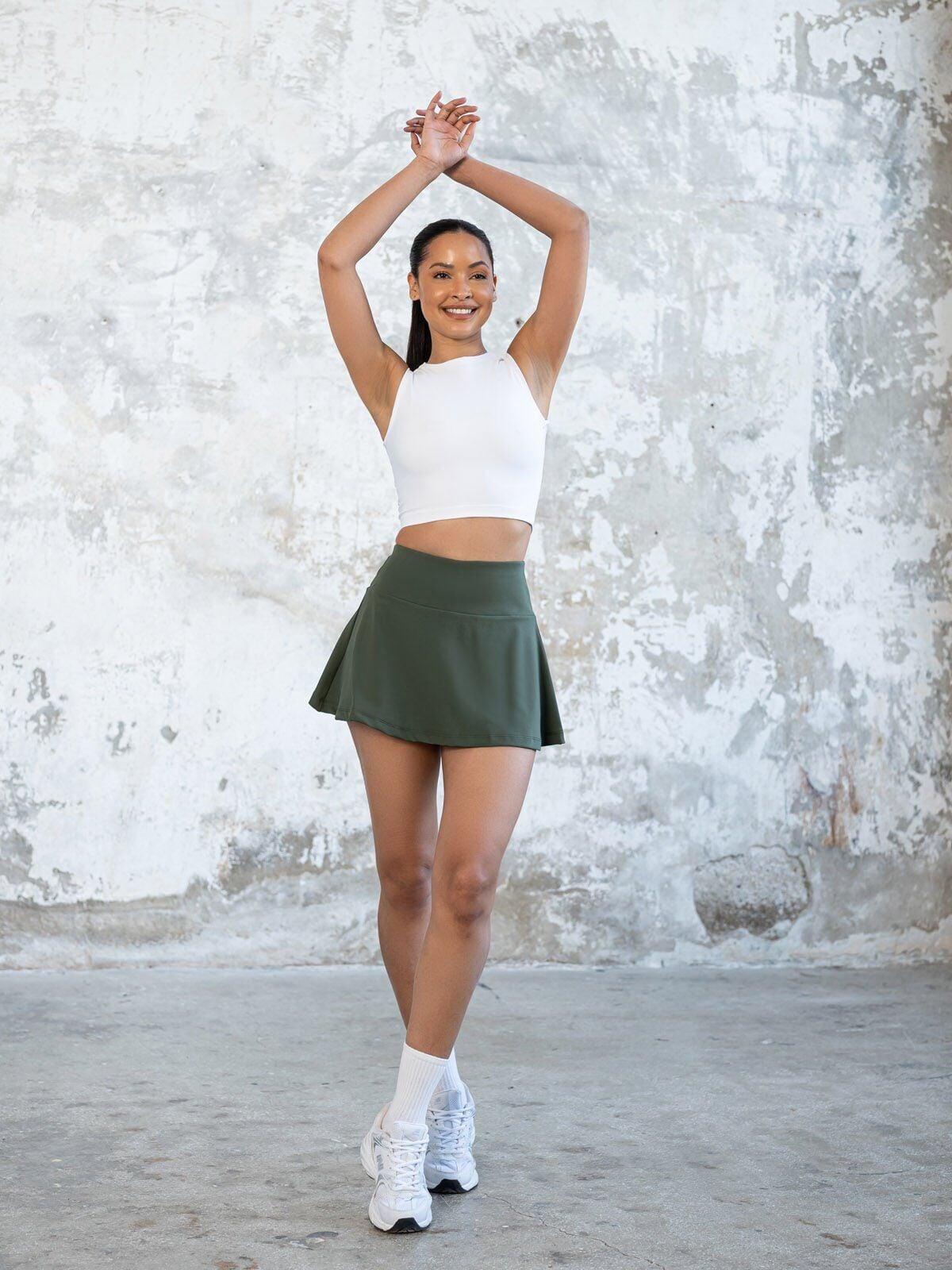 485 Tennis Skirt Khaki Color