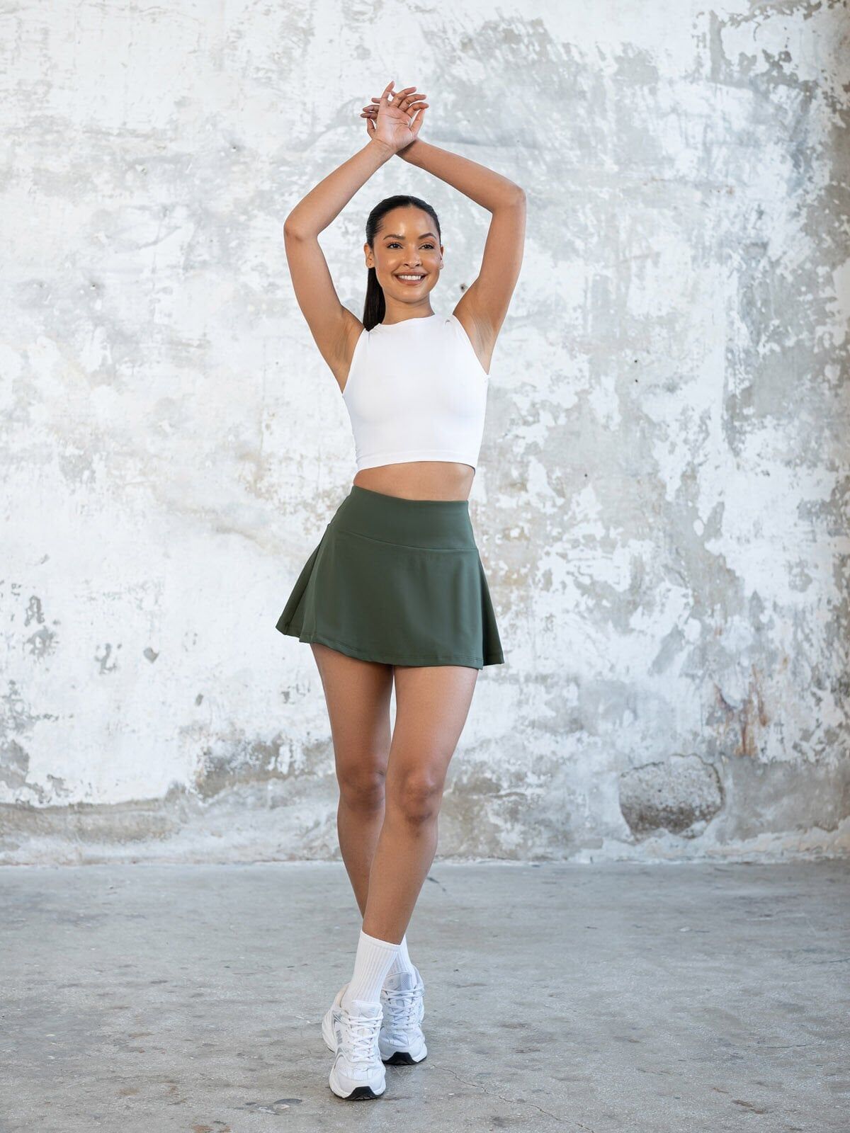485 Tennis Skirt Khaki Color