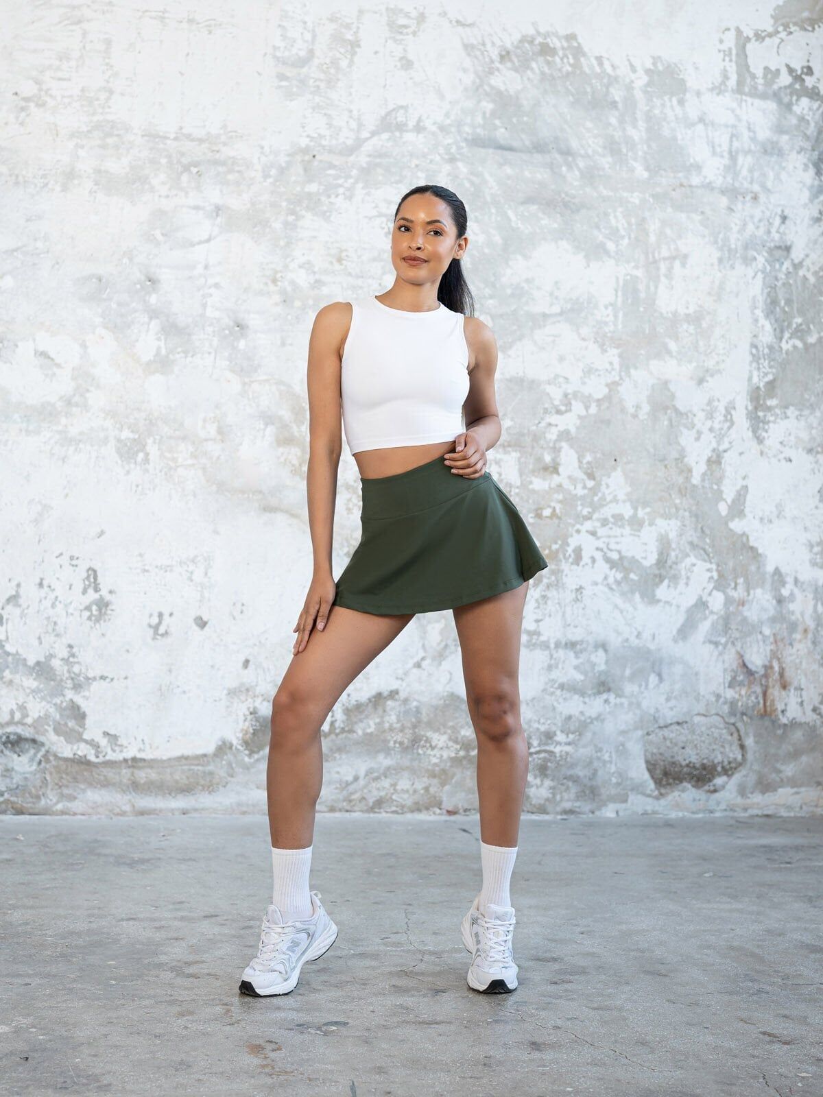 485 Tennis Skirt Khaki Color