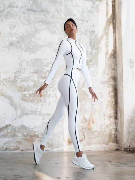 458 Menton Leggings White Color