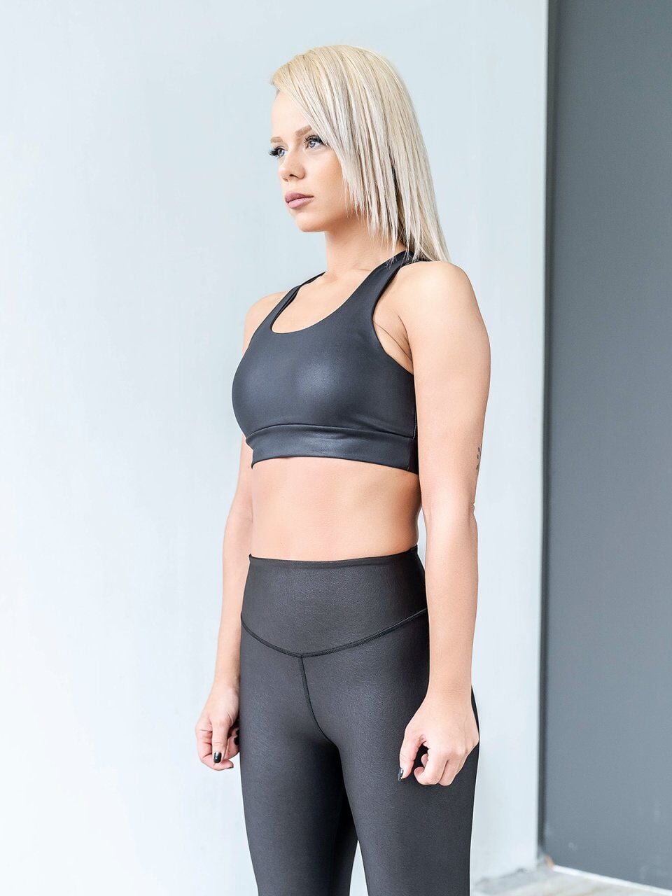 1172 Leather Look Leggings