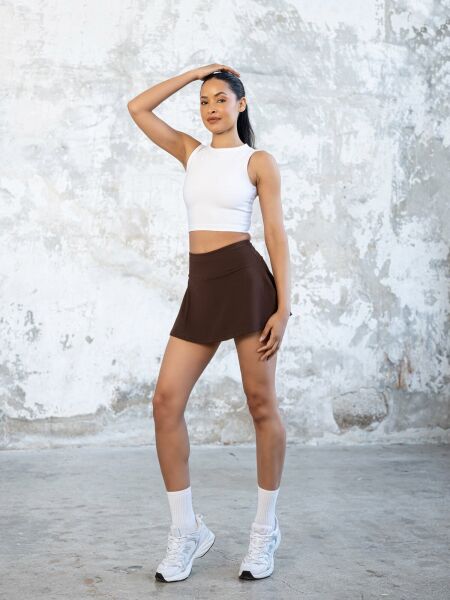 490 Tennis Skirt Brown Color