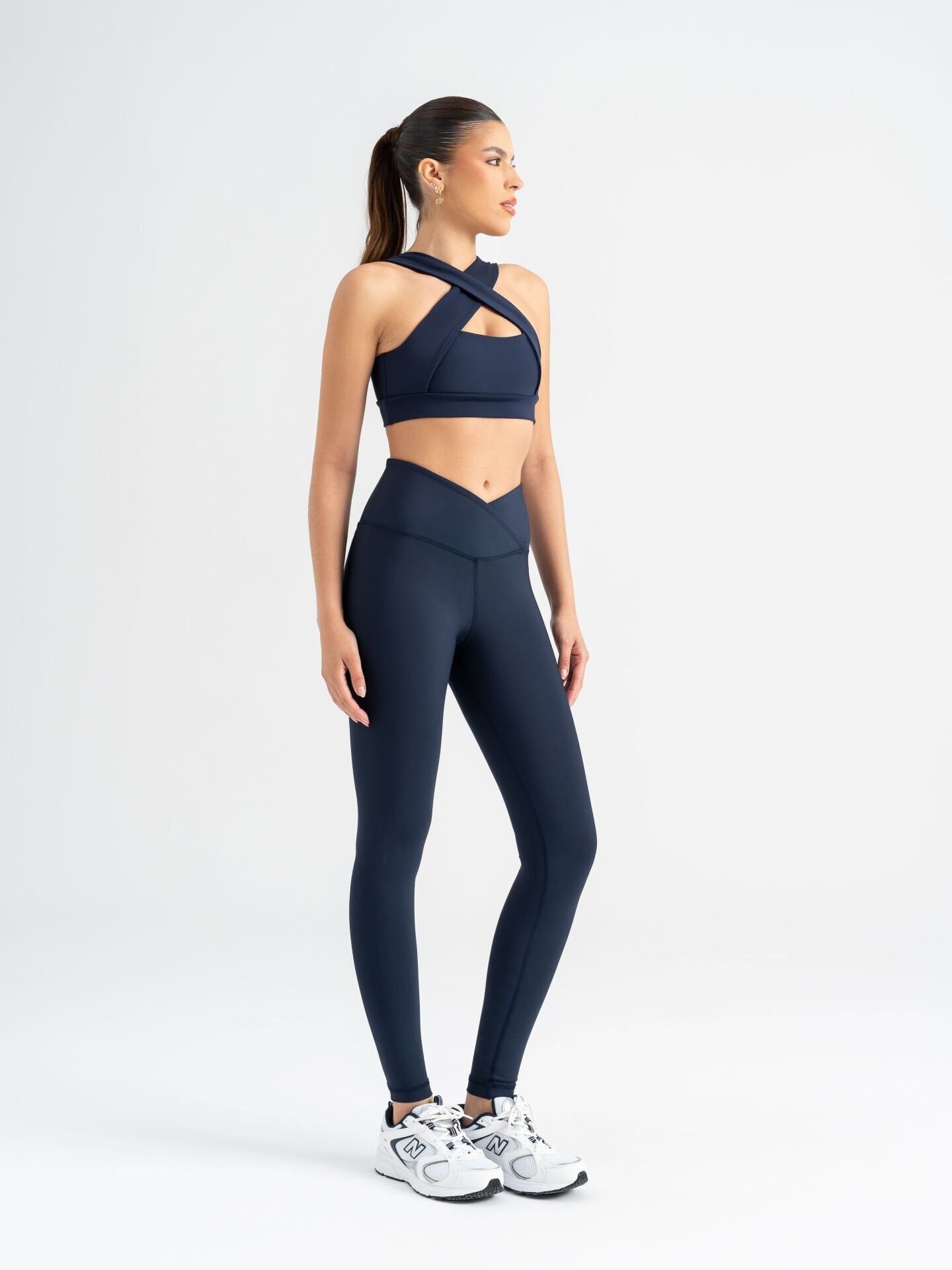 1041 We Waist Leggings Navy Blue