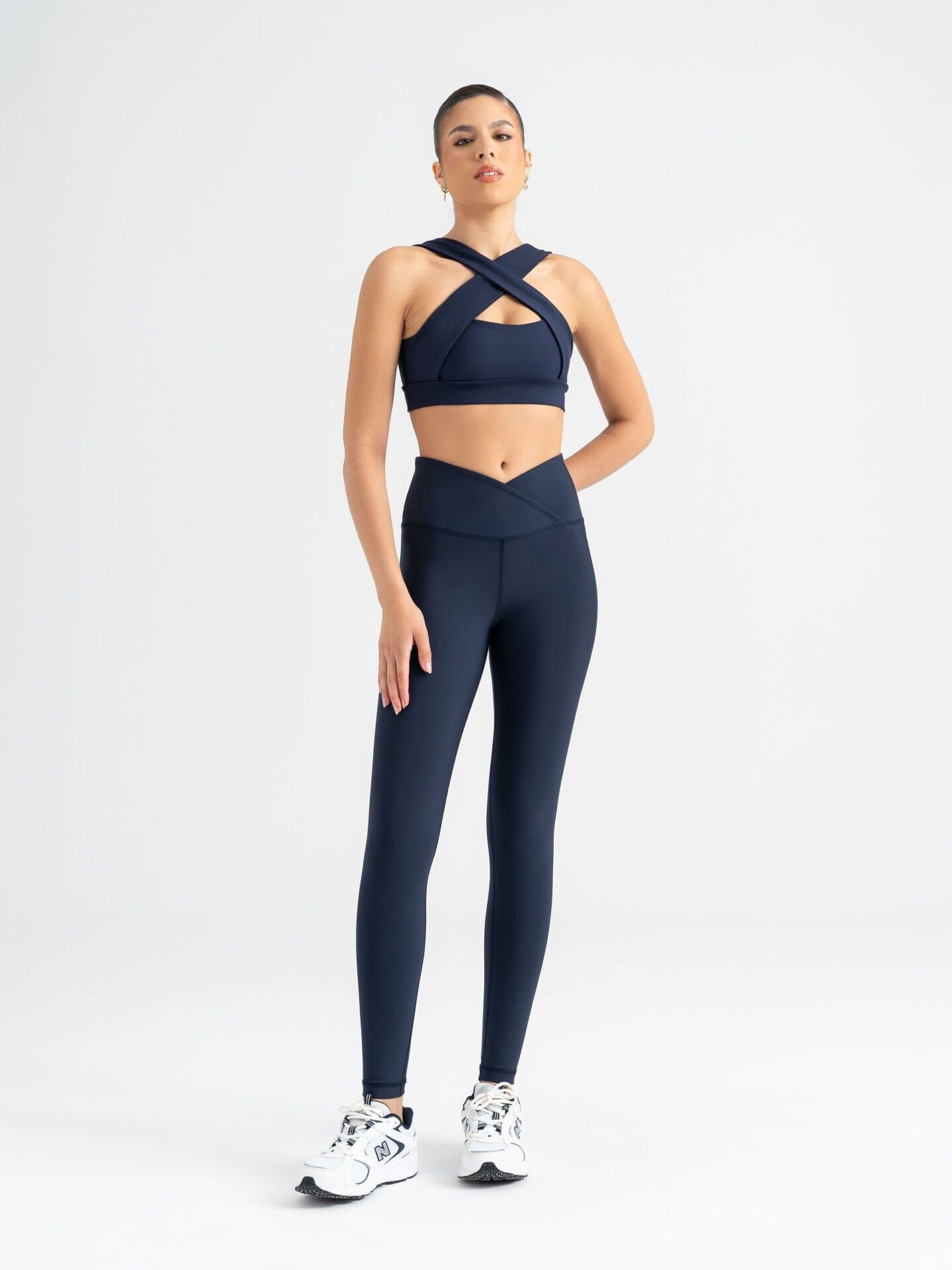1041 We Waist Leggings Navy Blue
