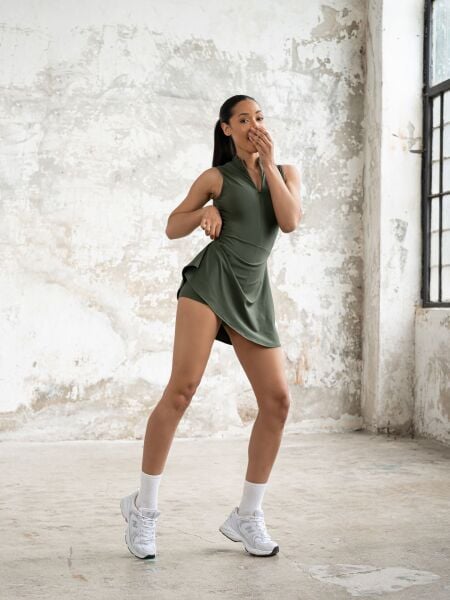 3056 Tennis Jumpsuit Khaki Color