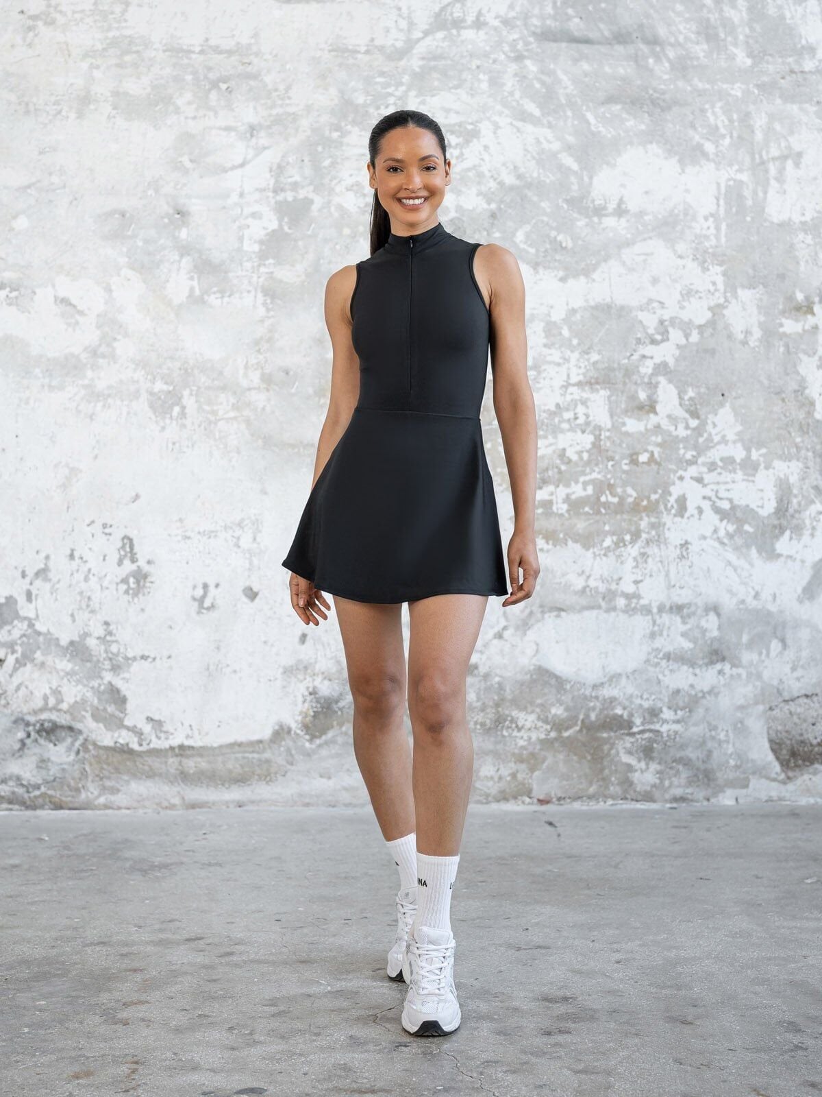 3050 Tennis Jumpsuit Black Color