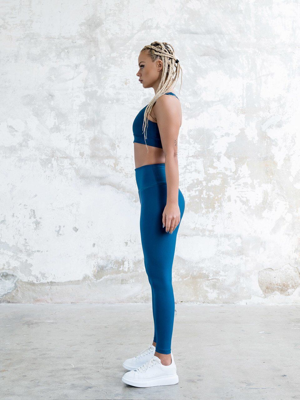 254 Extra High Waist Leggings Petrulium Blue