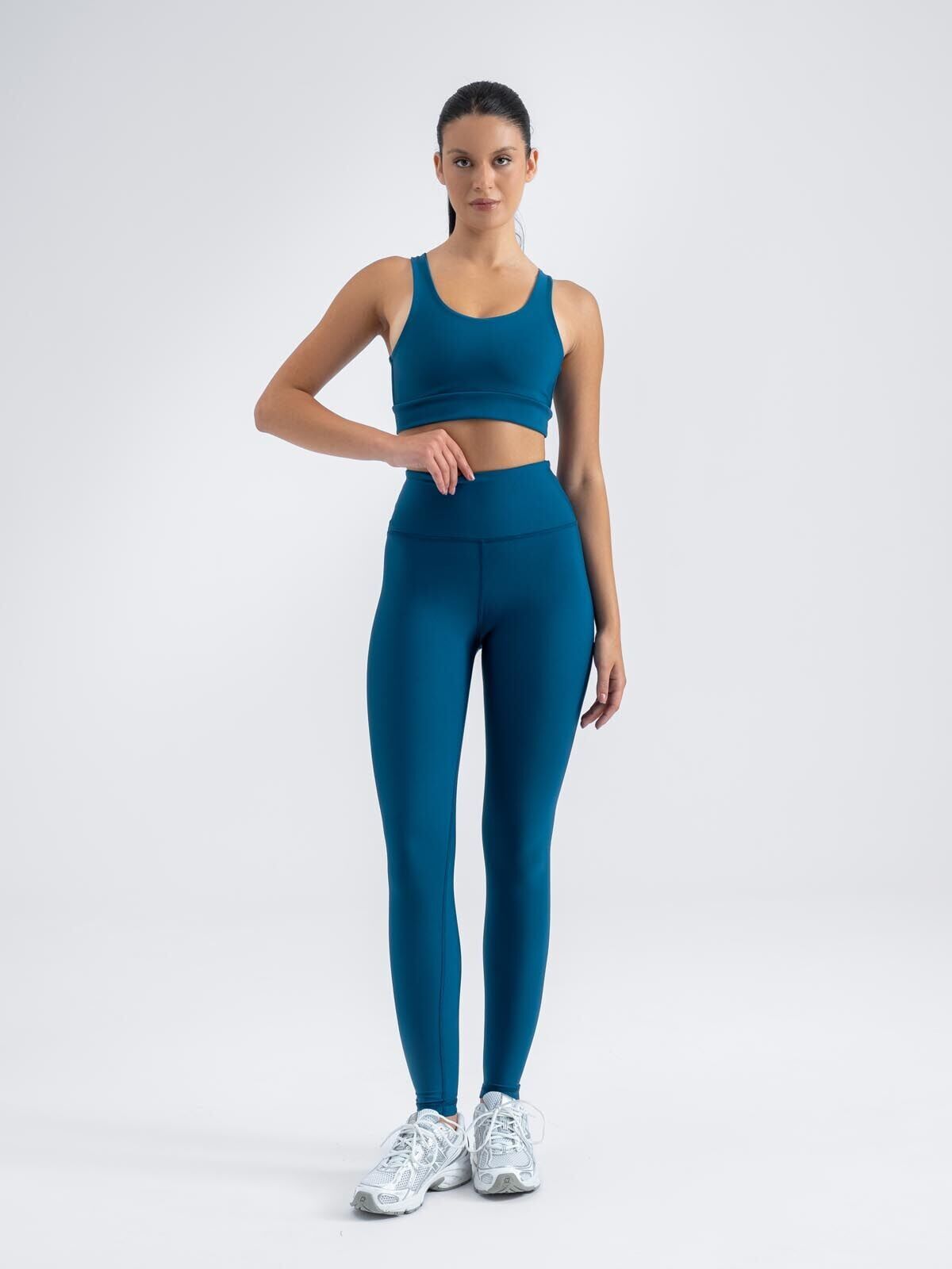 254 Extra High Waist Leggings Petrulium Blue