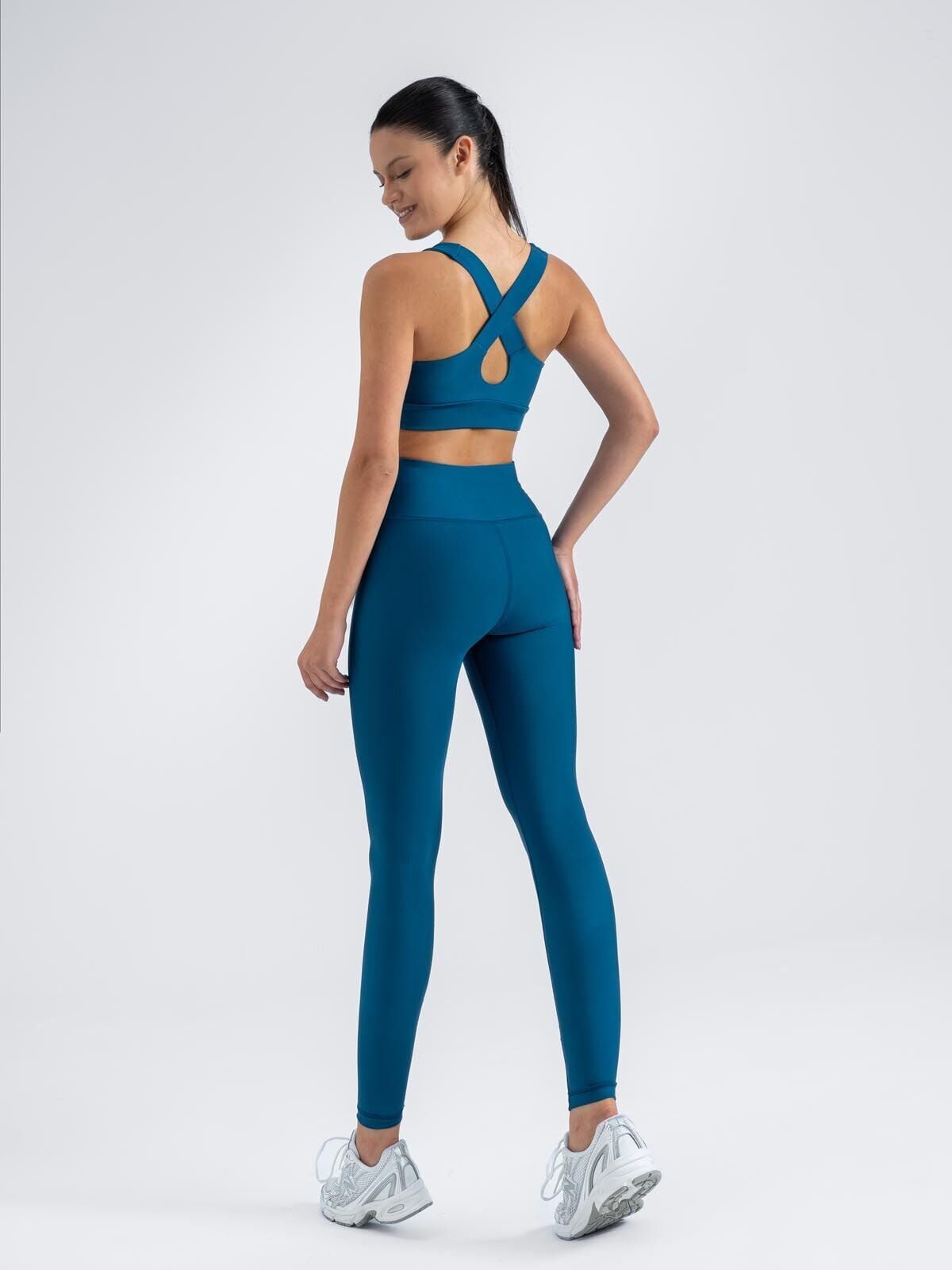 254 Extra High Waist Leggings Petrulium Blue