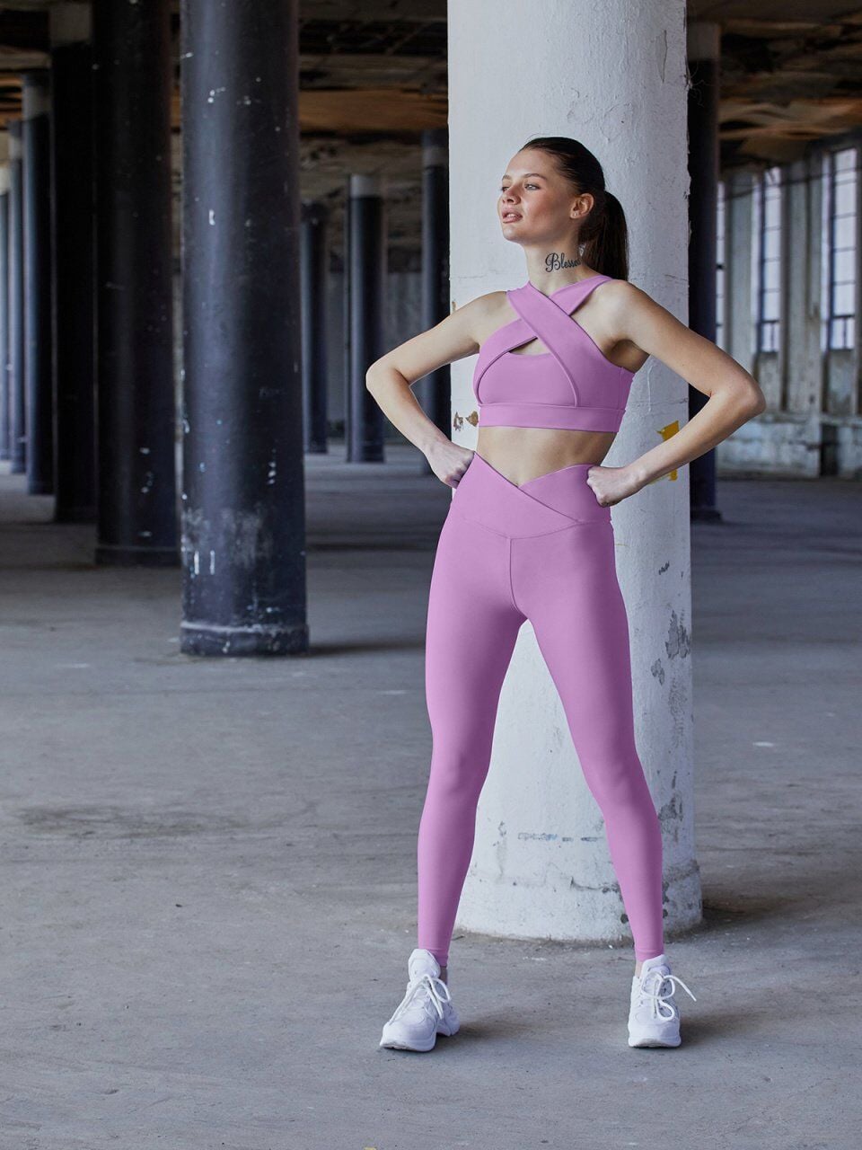 1044 We Waist Leggings Lilla Color