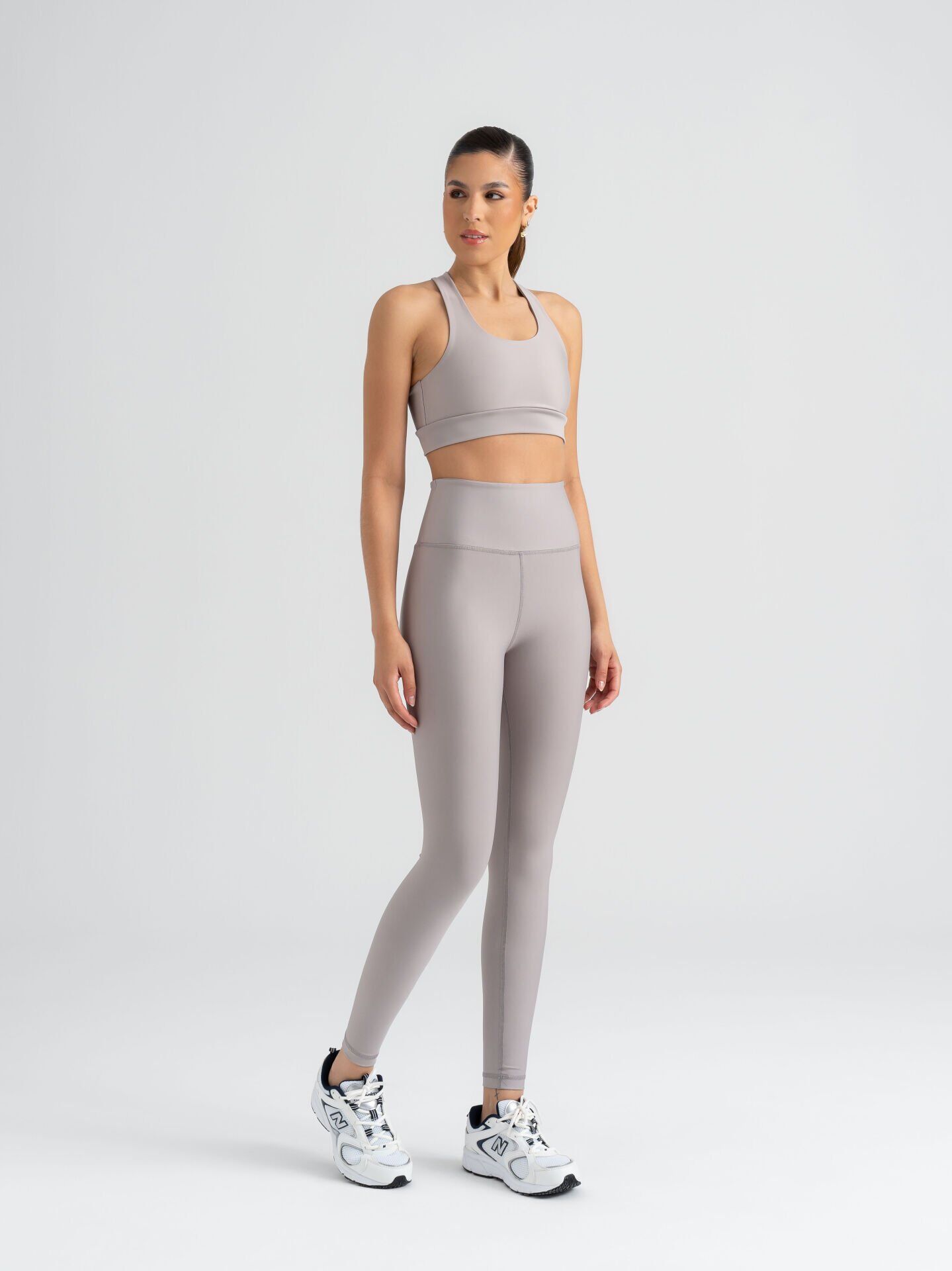 256 Extra High Waaist Leggings Grey Color
