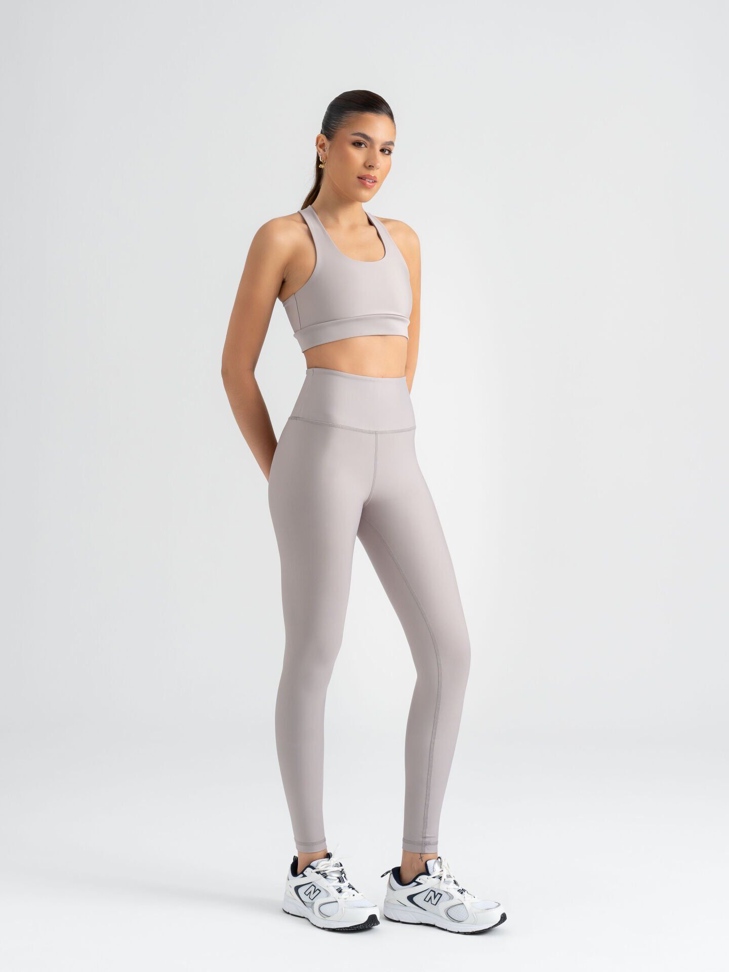 256 Extra High Waaist Leggings Grey Color