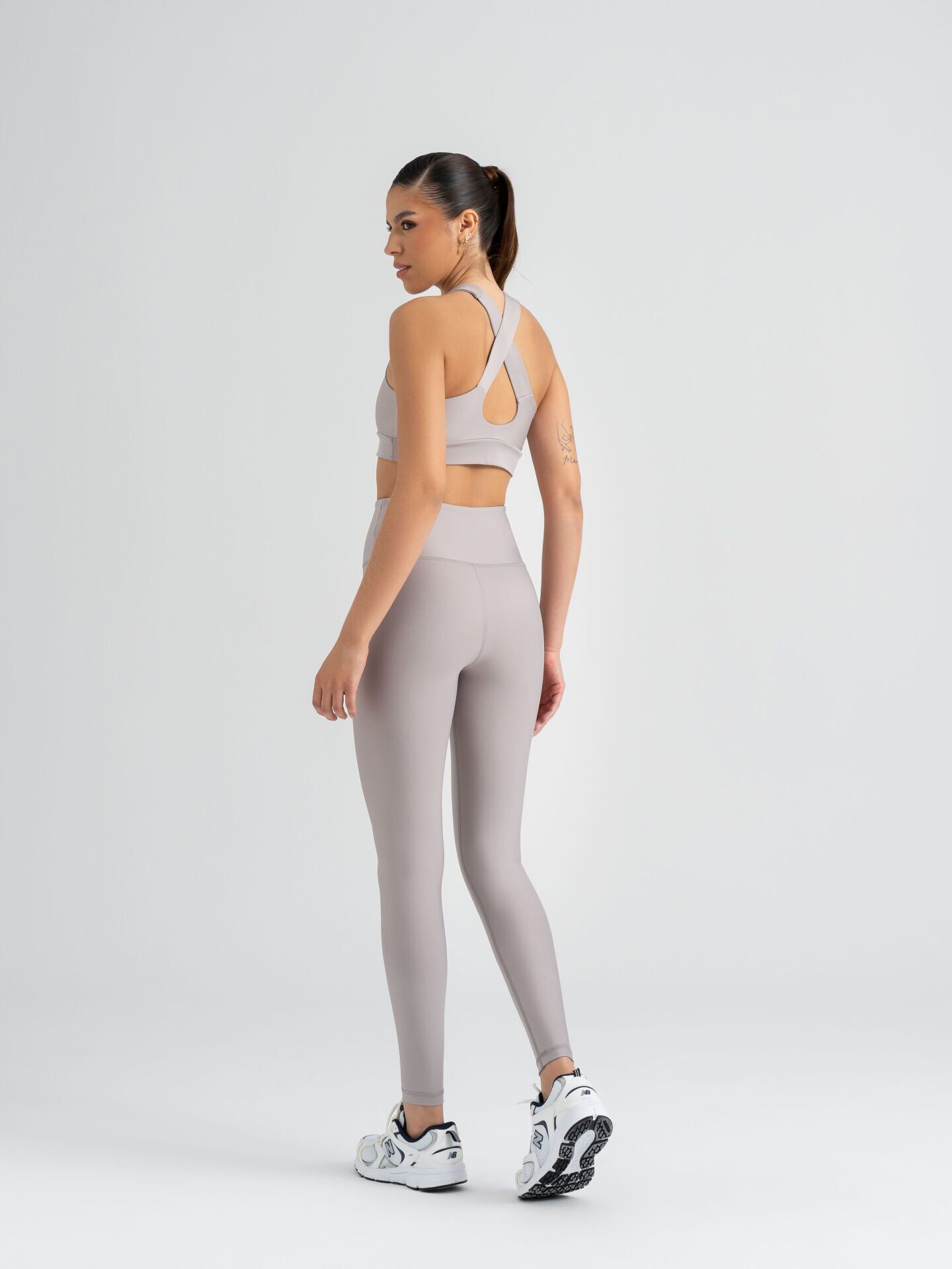 256 Extra High Waaist Leggings Grey Color