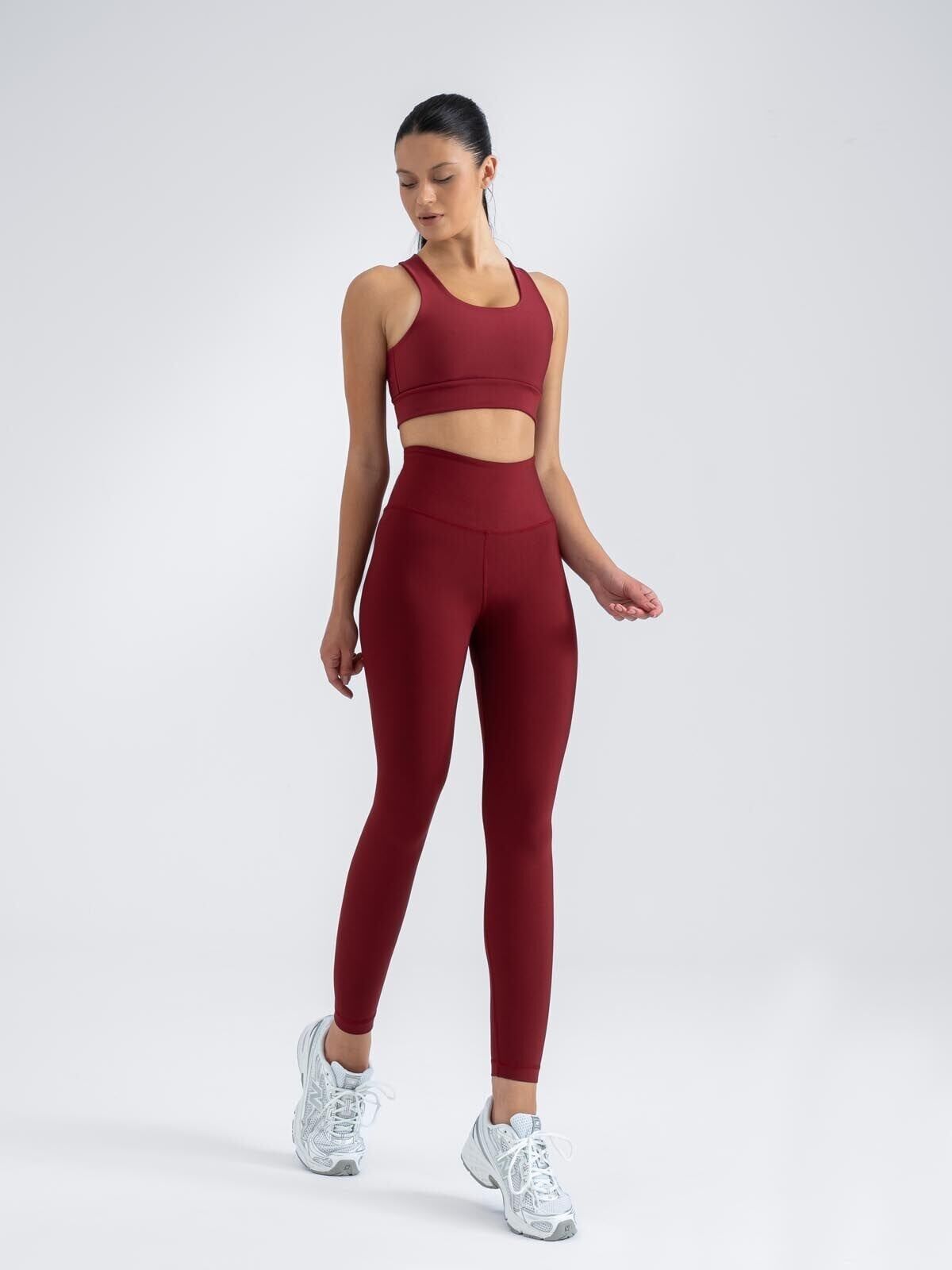 257 Extra High Waist Leggings Bordeaux coloured