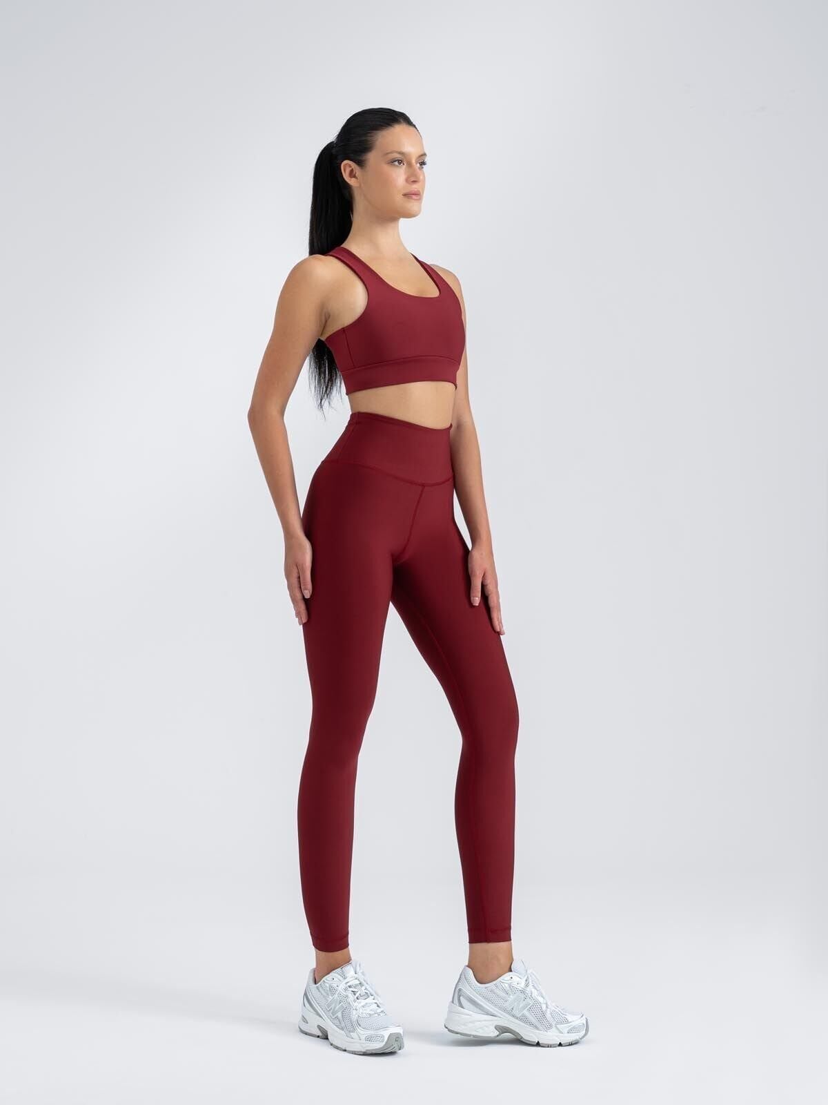 257 Extra High Waist Leggings Bordeaux coloured