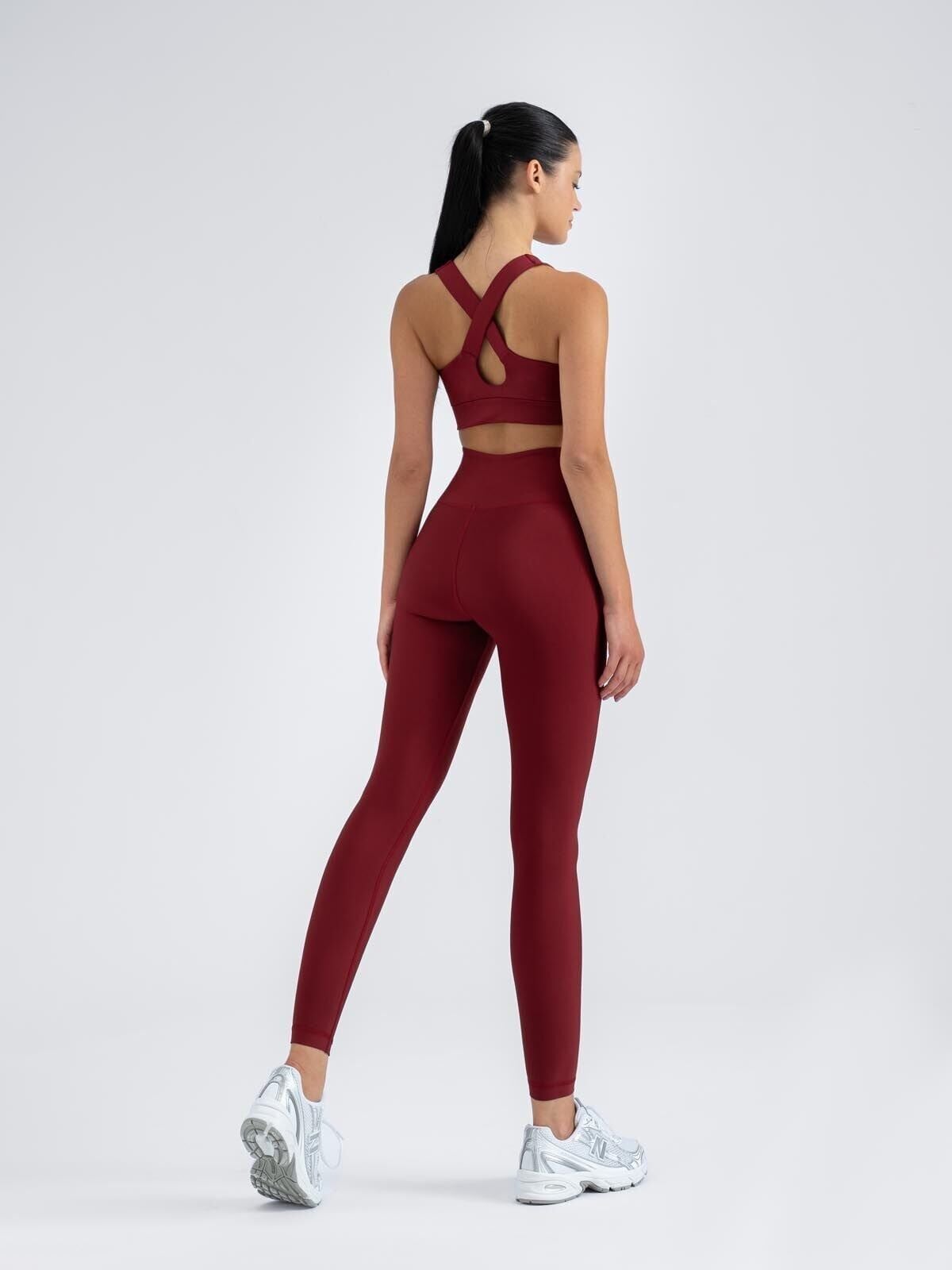 257 Extra High Waist Leggings Bordeaux coloured