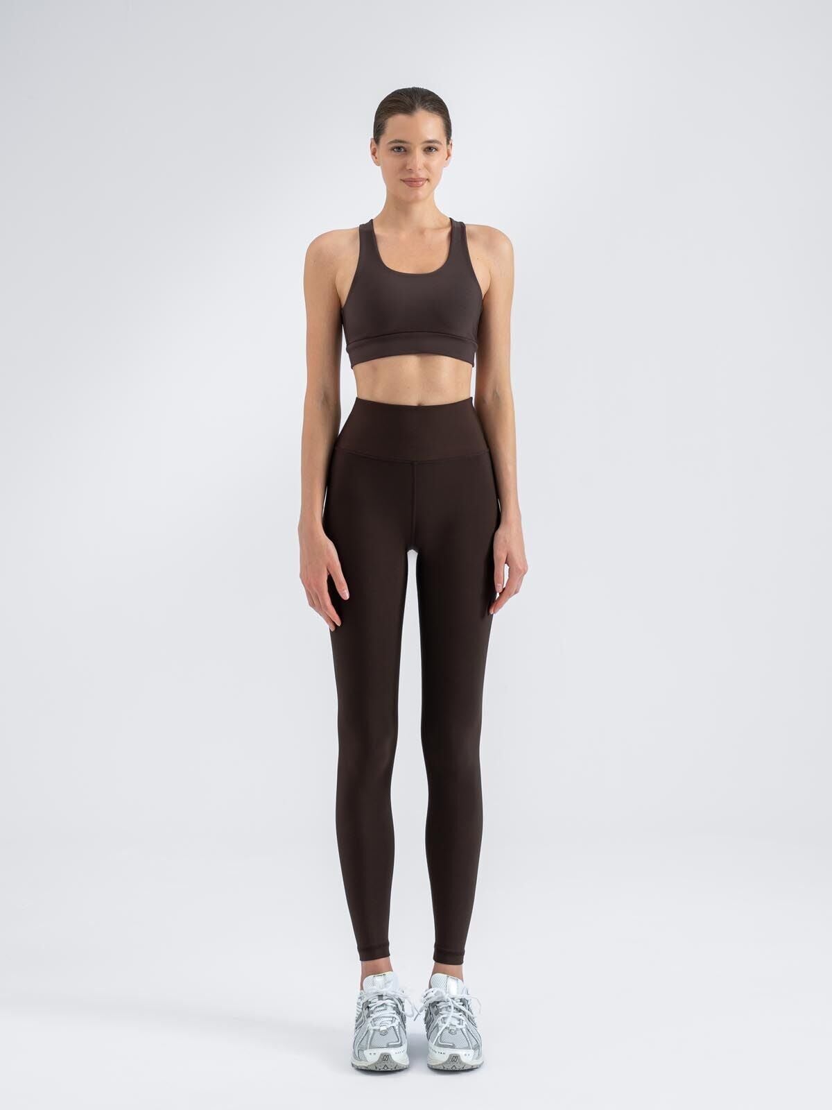 286 Extra High Waist Leggings Brown Color