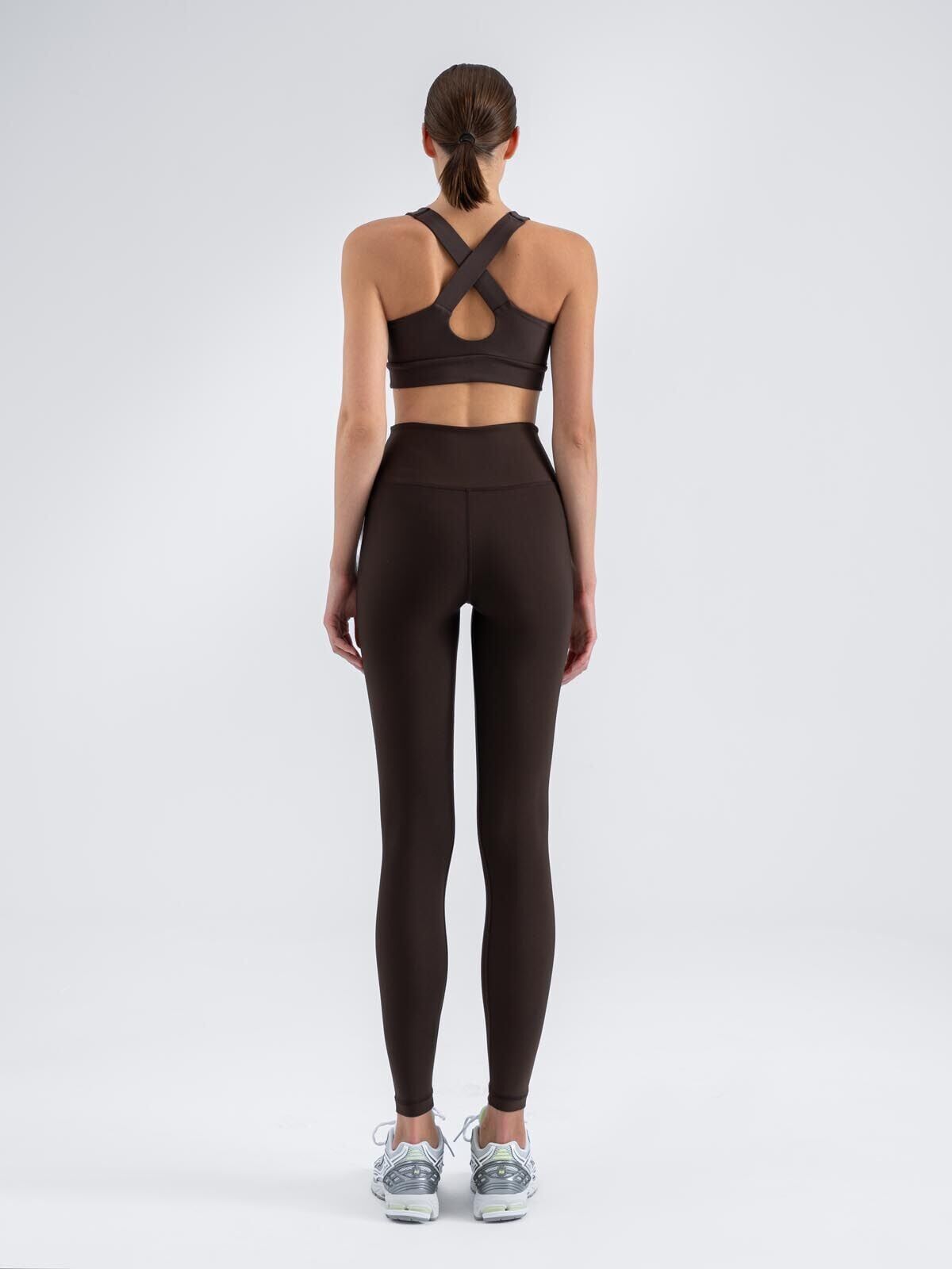 286 Extra High Waist Leggings Brown Color