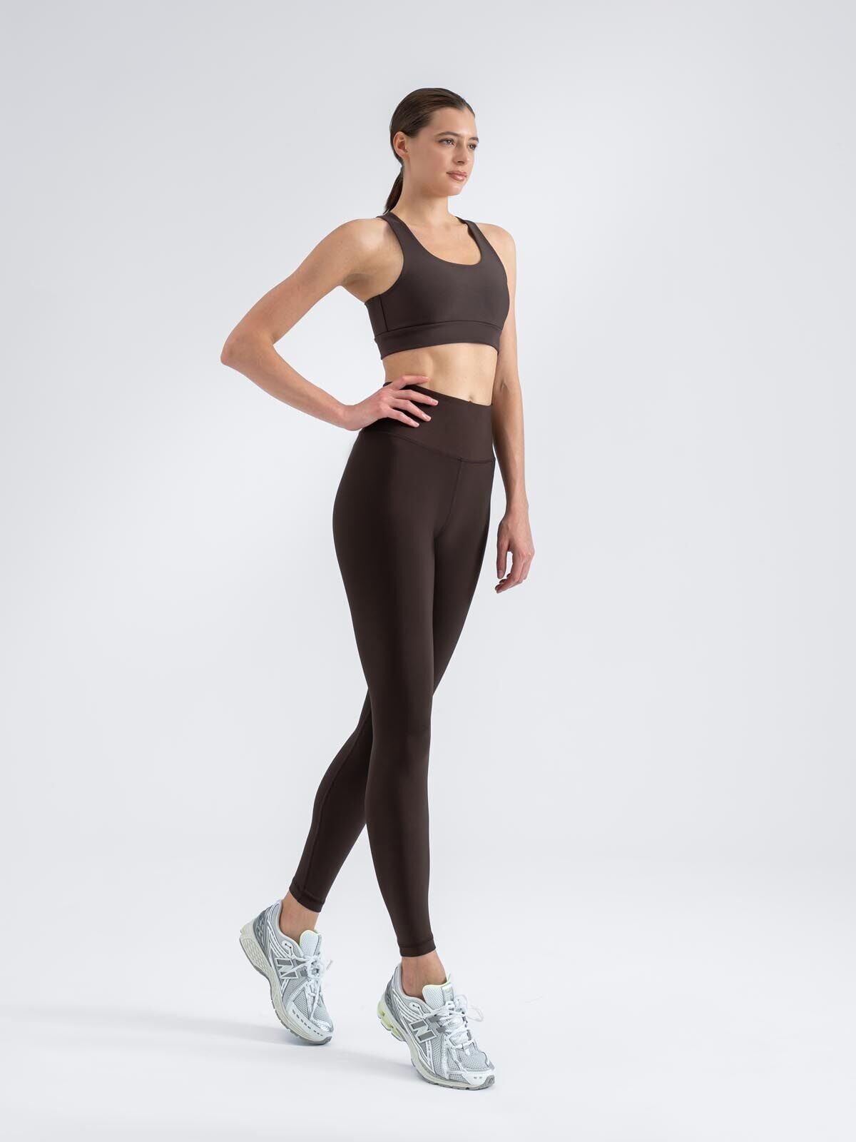 286 Extra High Waist Leggings Brown Color