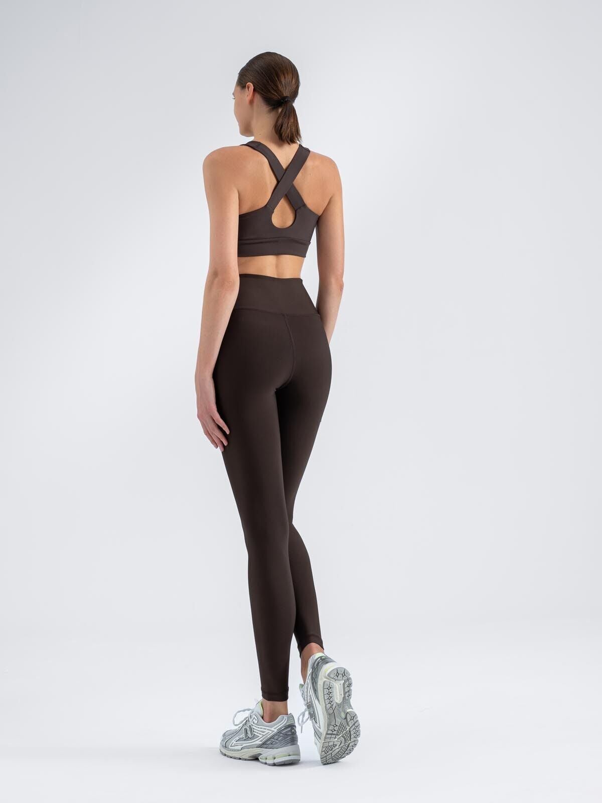 286 Extra High Waist Leggings Brown Color